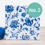 Nifty Fridge Art – Delft Inspired Collection (Square Magnets) - Delft No. 2