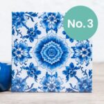 Nifty Fridge Art – Delft Inspired Collection (Square Magnets) - Delft No. 3