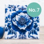 Nifty Fridge Art – Delft Inspired Collection (Square Magnets) - Delft No. 7